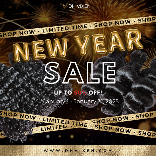 Limited Time New Year Offer: 3 Bundle + Closure Deal - 50% Off